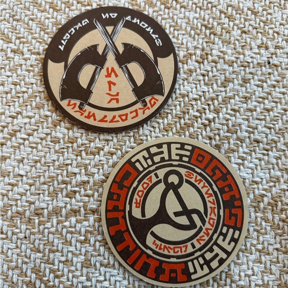 Star Wars Orlando Florida Oga’s Cantina Coasters